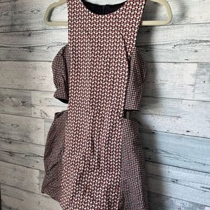 Zara Geometric Cut Out Skort Romper